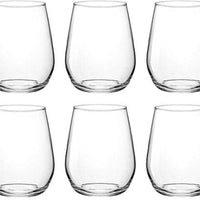 Bormioli Rocco - 12.75oz Electra Stemless D.O.F. Glasses, Pack of 6 - 450192344