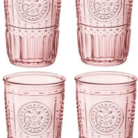 Bormioli Rocco - 16oz Romantic Pink Cooler, Pack of 4 - 450335944