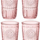 Bormioli Rocco - 16oz Romantic Pink Cooler Set of 4 - 450335944
