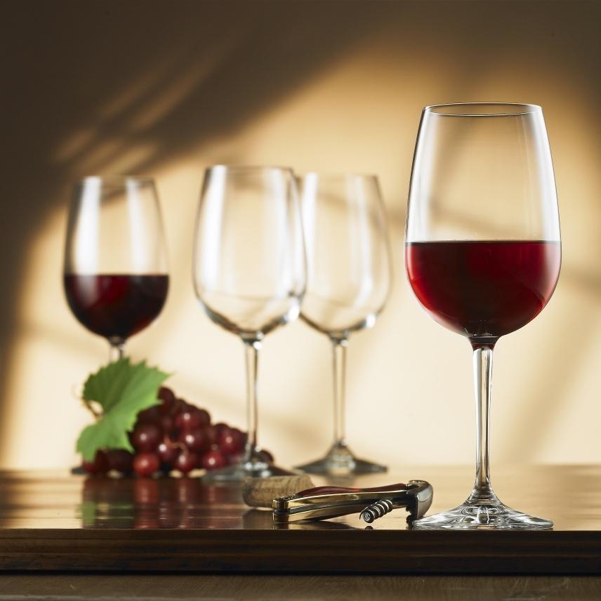 Bormioli Rocco - 18.5oz Nadia Bordeaux Glasses, Pack of 4 - 45002076