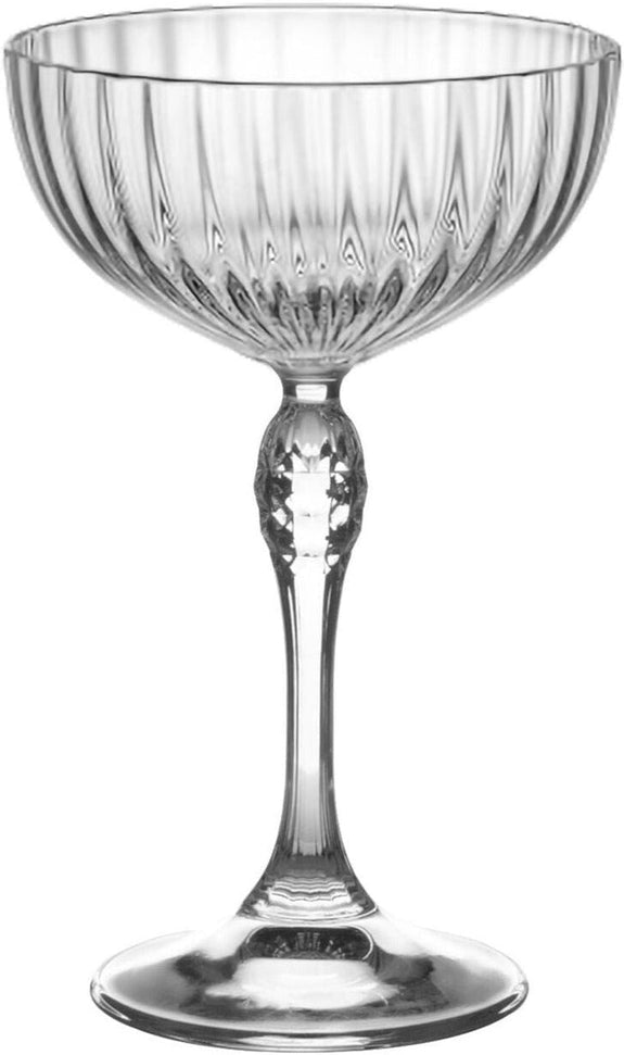 Bormioli Rocco - 7.75oz America '20s Cocktail Glasses, Pack of 4 - 450122137