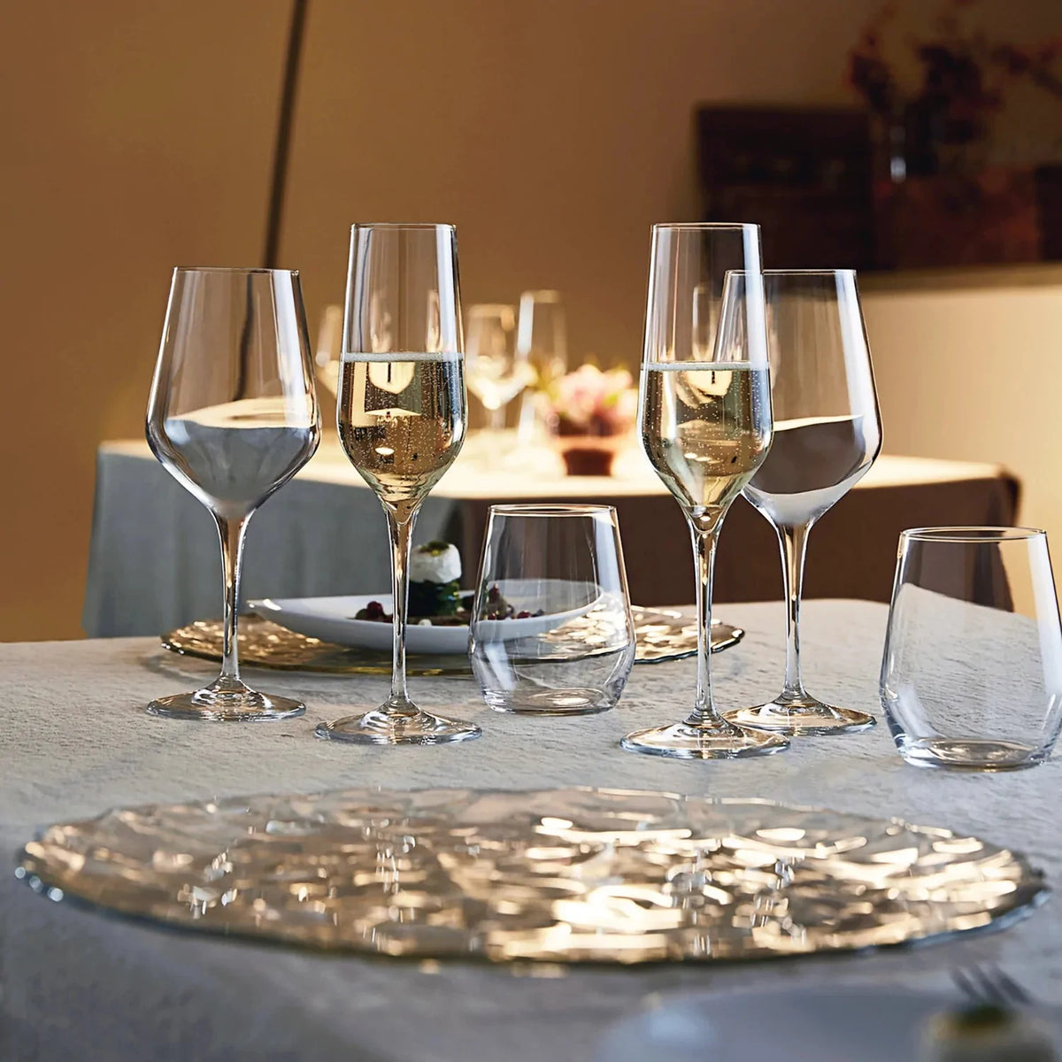 Bormioli Rocco - 7.75oz Electra Champagne Flutes, Pack of 6 - 4501923436