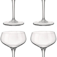 Bormioli Rocco - 8.5oz Bartender Novcento Cocktail Glasses, Pack of 4 - 450122111