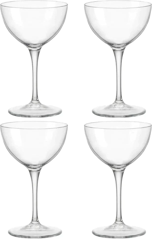 Bormioli Rocco - 8oz Bartender Novecento Martini Glasses, Pack of 4 - 450122112