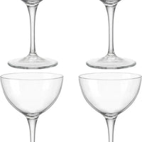 Bormioli Rocco - 8oz Bartender Novecento Martini Glasses, Pack of 4 - 450122112