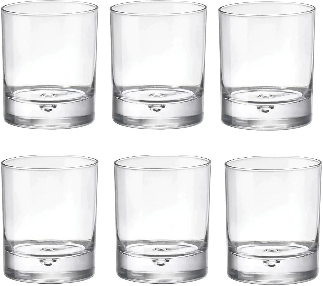 Bormioli Rocco - 9.5oz Barglass Whisky Glasses, Pack of 6 - 450122123