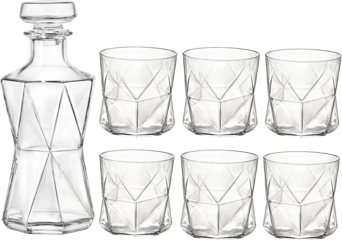 Bormioli Rocco - Cassiopea Whisky 7 Piece Set - 450234525