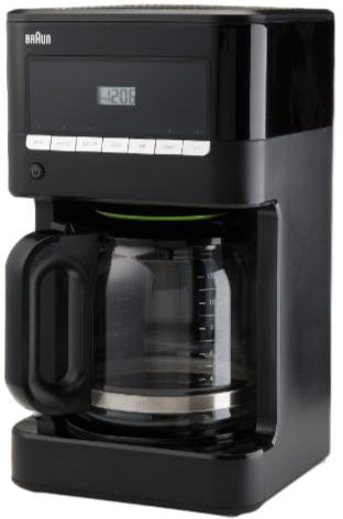 Braun - 12 Cup BrewSense Digital Drip Coffee Maker Black - KF7000BK - DISCONTINUED