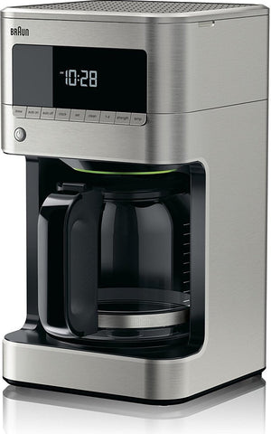 Braun - 12 Cup BrewSense Digital Drip Coffee Maker Stainless Steel - KF7170SI