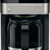 Braun - 12 Cup BrewSense Digital Drip Coffee Maker Stainless Steel/Black - KF7150BK