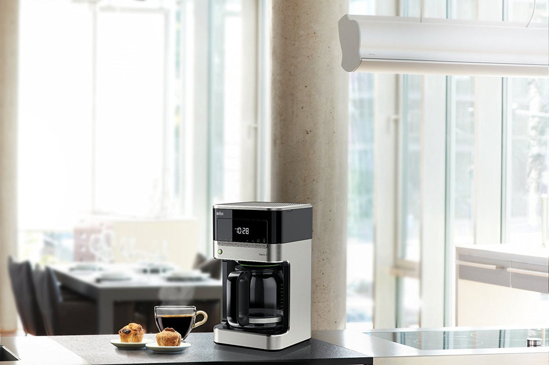 Braun - 12 Cup BrewSense Digital Drip Coffee Maker Stainless Steel/Black - KF7150BK