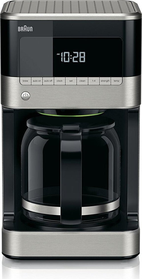 Braun - 12 Cup BrewSense Digital Drip Coffee Maker Stainless Steel/Black - KF7150BK - DISCONTINUED