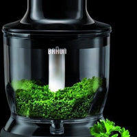 Braun - MultiQuick Hand Blender 1.5 Cup Chopper Attachment - MQ20BK