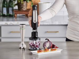 Braun - MultiQuick Immersion Hand Blender with 2-Cup Food Processor/Whisk/Beaker - MQ7035