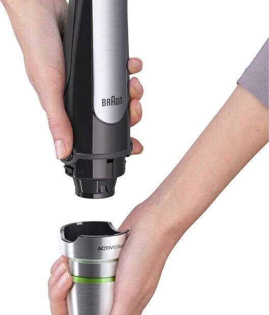 Braun - MultiQuick Immersion Hand Blender with 2-Cup Food Processor/Whisk/Beaker - MQ7035