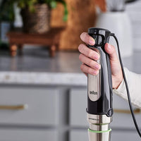 Braun - MultiQuick Immersion Hand Blender with 2-Cup Food Processor/Whisk/Beaker - MQ7035