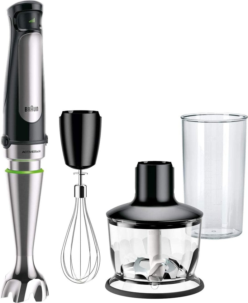 Braun - MultiQuick Immersion Hand Blender with 2-Cup Food Processor/Whisk/Beaker - MQ7035