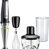 Braun - MultiQuick Immersion Hand Blender with 2-Cup Food Processor/Whisk/Beaker - MQ7035