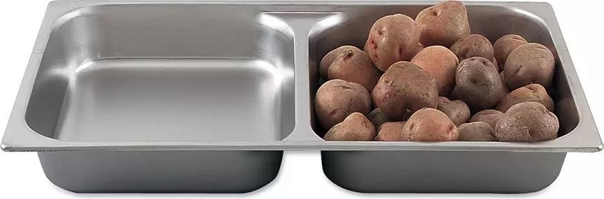 Browne - 2.5" Deep 24 Gauge Full-Size Divided Pan - 578002
