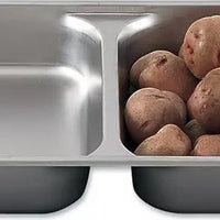 Browne - 2.5" Deep 24 Gauge Full-Size Divided Pan - 578002