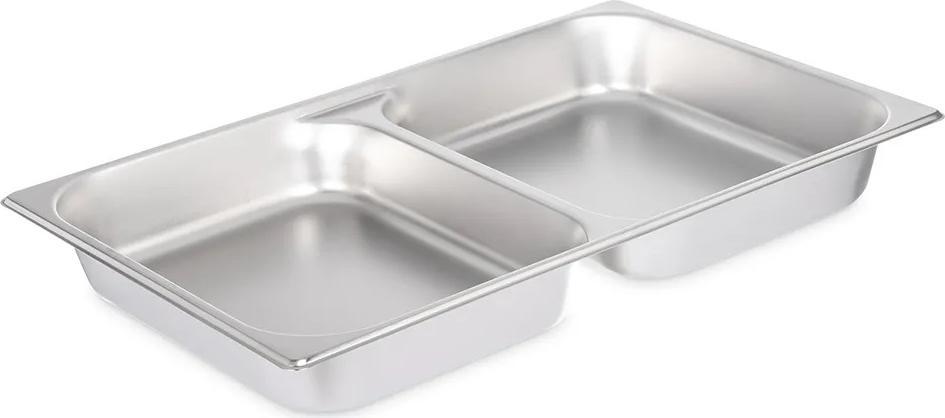 Browne - 2.5" Deep 24 Gauge Full-Size Divided Pan - 578002