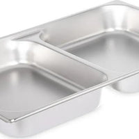 Browne - 2.5" Deep 24 Gauge Full-Size Divided Pan - 578002