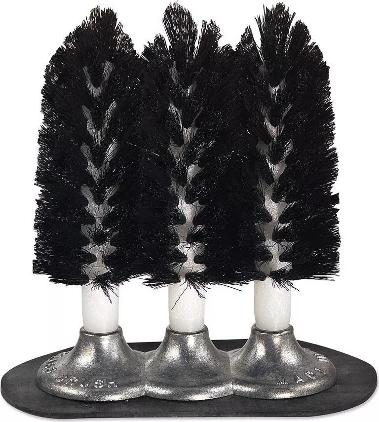 Browne - Triple Glass Brush with Suction Base - 616113 - DISCONTINUED