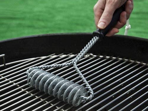Brushtech - 12" Double Helix Bristle-Free BBQ Grill Brush - BT406C