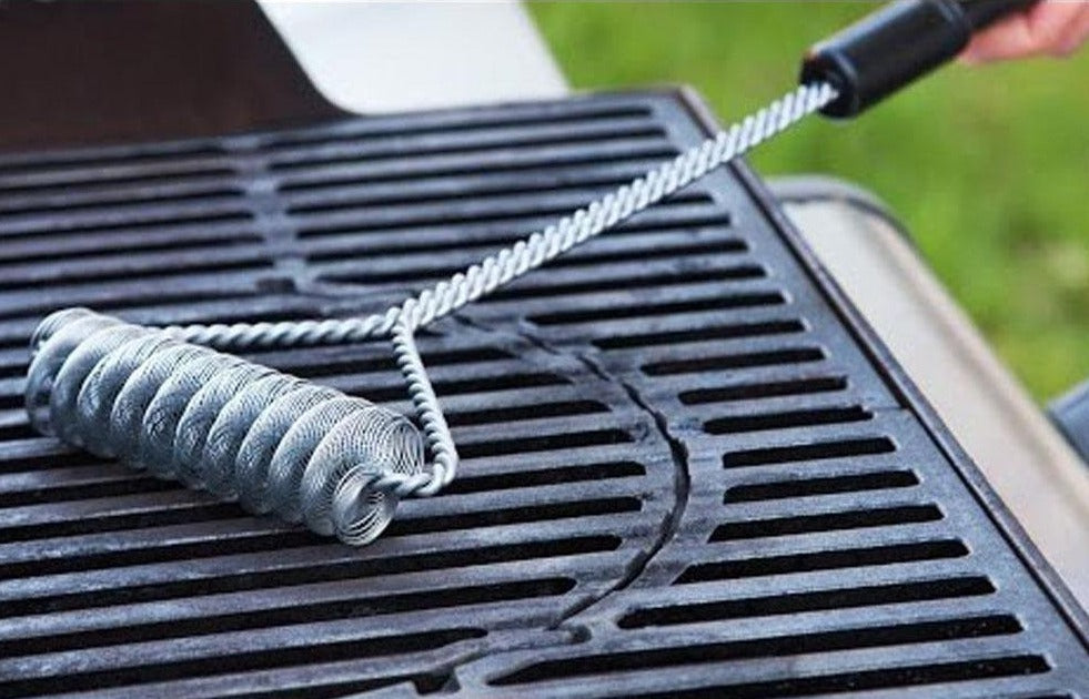 Brushtech - 16" Quad Spring Double Helix Bristle-Free BBQ Grill Brush - BT410C