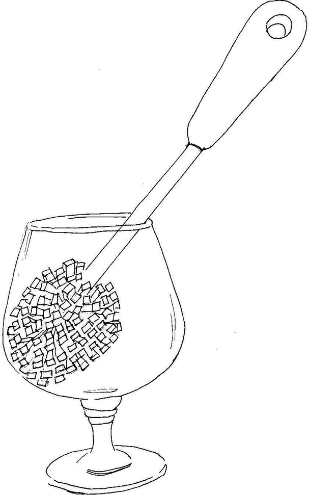 Brushtech - Small Goblet & Brandy Glassware Brush - BT205C