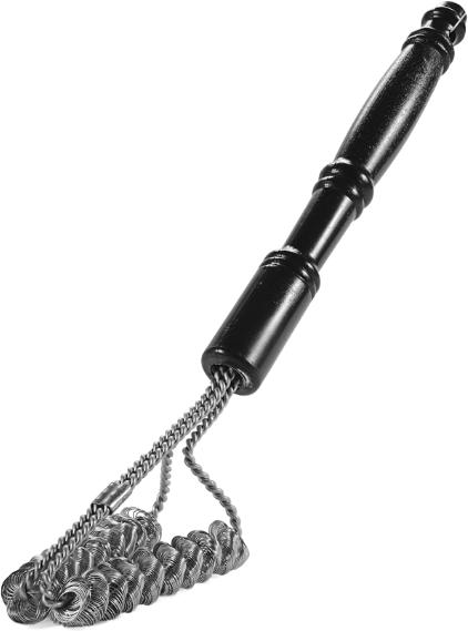 Brushtech - Two-Pronged Double Helix Bristle-Free BBQ Grill Brush - BT416C