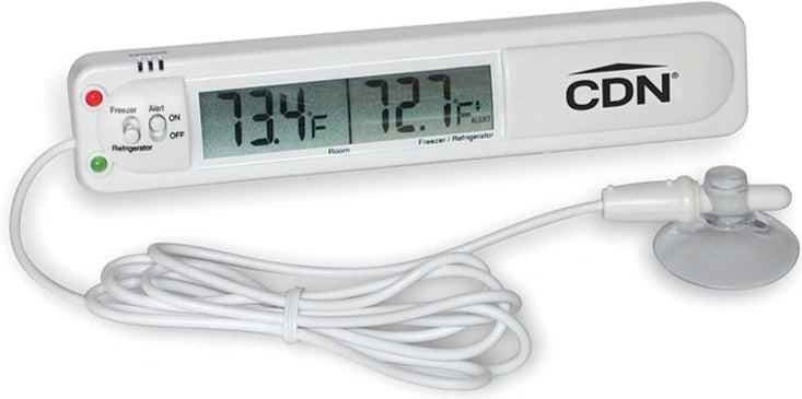 CDN - Audio/Visual Refrigerator/Freezer Alarm Thermometer, Pack of 6 - TA20