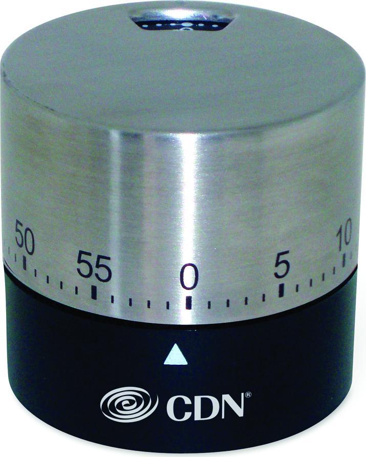CDN - Black Round Mechanical Timer - MTR-BK