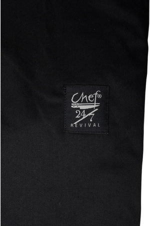 Chef Revival - Baggy Black Crew Pants Extra Small - P020BK-XS