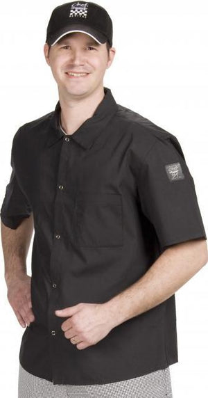 Chef Revival - Black Cook Shirt Extra Small - CS006BK-XS