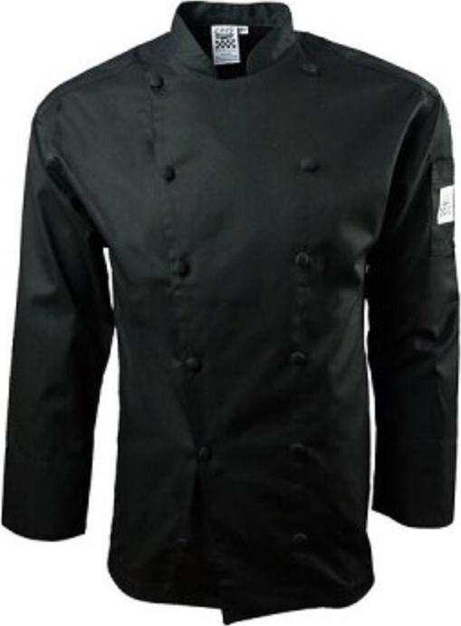 Chef Revival - Black Cuisinier Chef Jacket Small - J017BK-S - DISCONTINUED