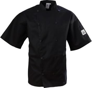 Chef Revival - Black Traditional Chef Jacket with Short Sleeves Extra Large - J045BK-XL