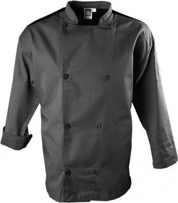 Chef Revival - Performance Series Grey Chef Jacket with Long Sleeves Small - J200GR-S