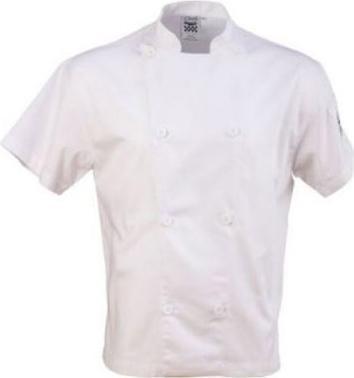 Chef Revival - Performance Series White Chef Jacket with Short Sleeves Large - J205-L - DISCONTINUED