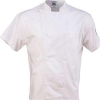 Chef Revival - Performance Series White Chef Jacket with Short Sleeves Large - J205-L - DISCONTINUED
