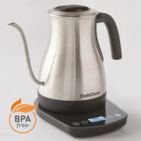 Chef's Choice - 1 L Cordless Electric Gooseneck Kettle Stainless - KTCC1LSS13