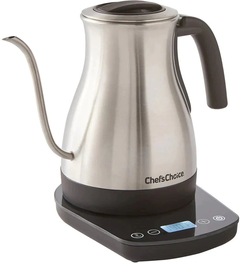 Chef's Choice - 1 L Cordless Electric Gooseneck Kettle Stainless - KTCC1LSS13