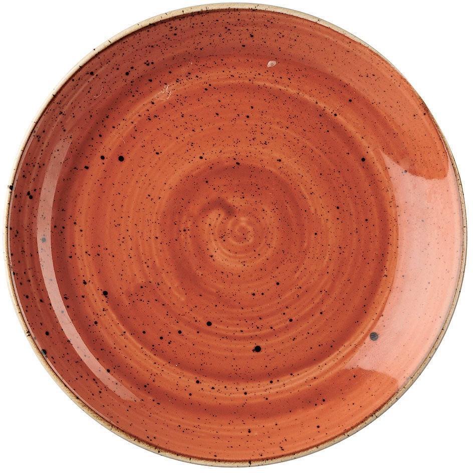 Churchill - 6.5" Super Vitrified Stonecast Small Coupe Plate Spiced Orange, Pack of 12 - SSOSEVP61