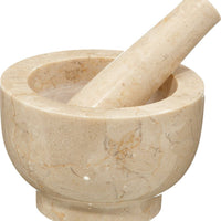 Cilio - Champagne Marble 4" Tall Mortar & Pestle - C422016