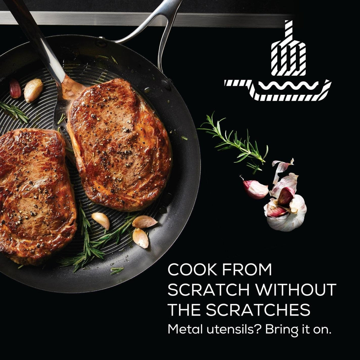 Circulon - 12" SteelShield S-Series Nonstick Fry Pan with Lid - 70056
