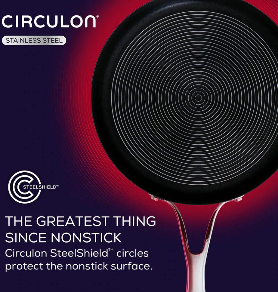 Circulon - 12" SteelShield S-Series Nonstick Fry Pan with Lid - 70056