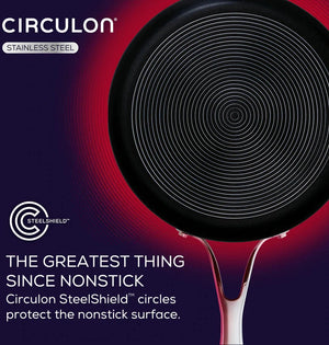 Circulon - 12" SteelShield S-Series Nonstick Fry Pan with Lid - 70056