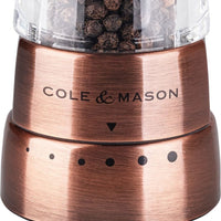 Cole & Mason - Derwent Acrylic & Copper Pepper Mill - H59411GU