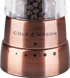 Cole & Mason - Derwent Acrylic & Copper Pepper Mill - H59411GU