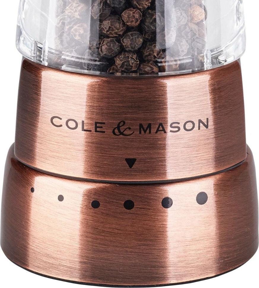 Cole & Mason - Derwent Acrylic & Copper Salt & Pepper Mill Gift Set - H59418GU